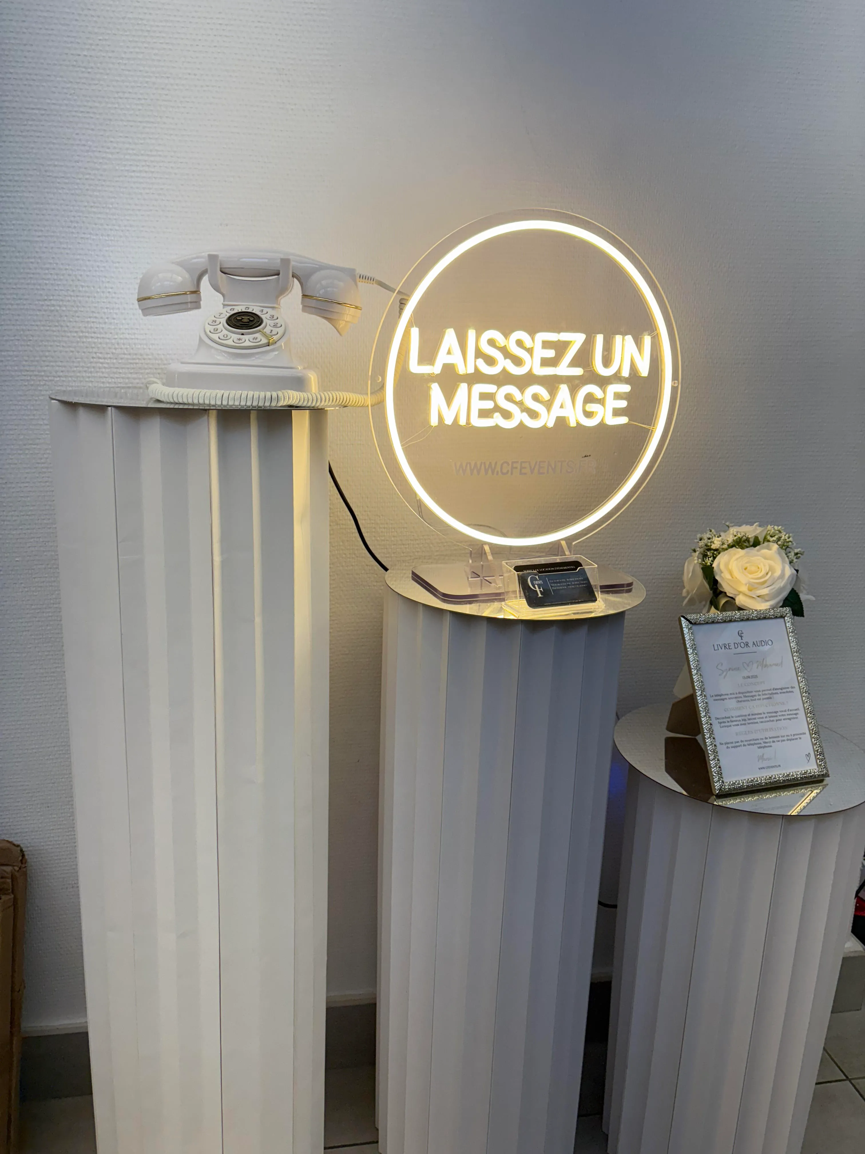 Livre d’or audio – Tables romaines CF Events